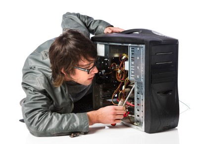 Technician_Working - Technician Working An A Computer
